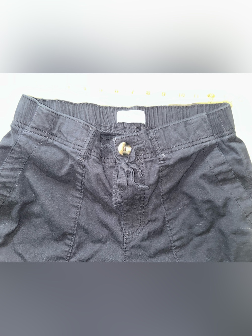 Sonoma black jogger stretch chino with ankle zipper. Size small - Picture 3 of 5